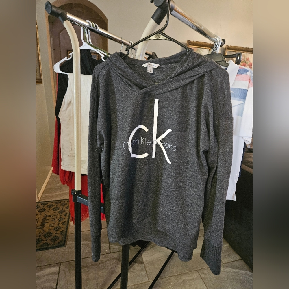 Grey calvin Klein hoodie